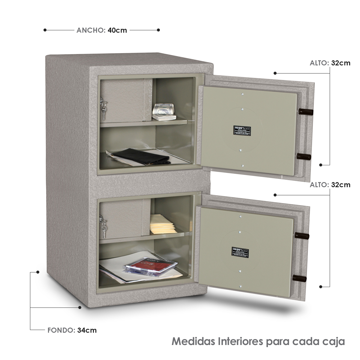 Caja Fuerte 2 en 1 Mod. 40-40