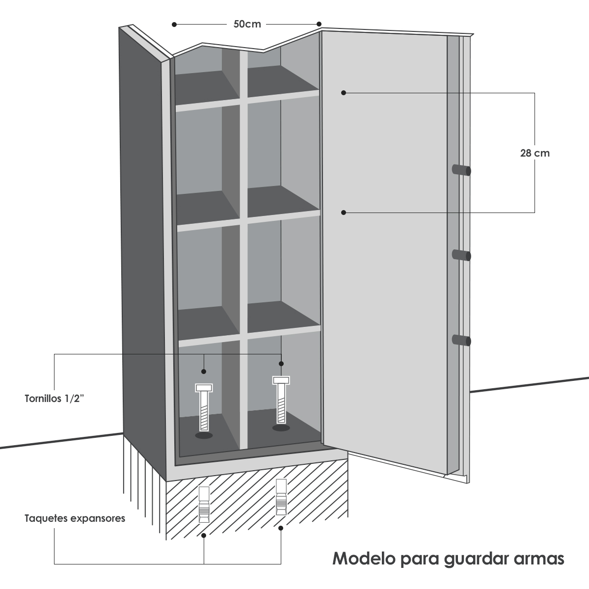 Caja fuerte para Guardar Armas